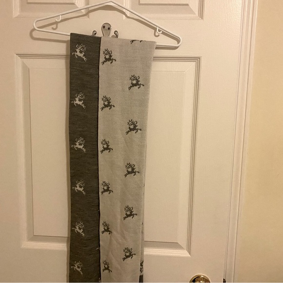 Loft Grey & White Deer Scarf - Picture 3 of 4